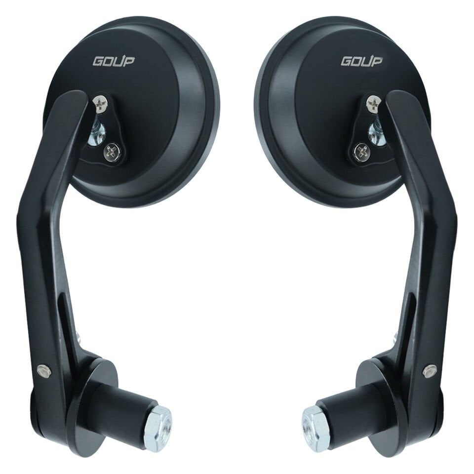 Goup Moto GAYN003 Universal Alüminyum Motosiklet Gidon Dikiz Aynası Siyah