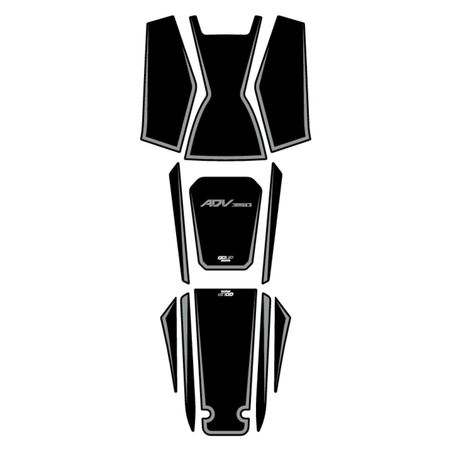 Goup Moto Honda ADV 350 2023-2026 Damlasız Tank Pad Gri