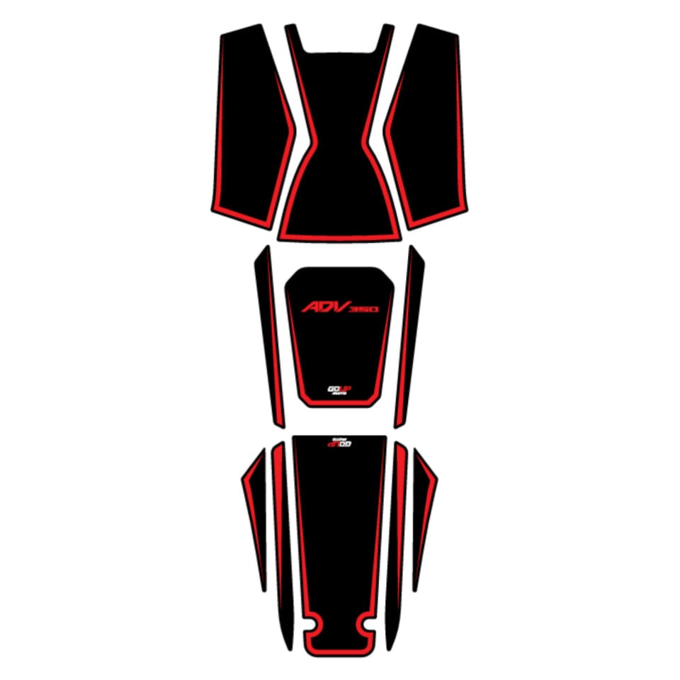 Goup Moto Honda ADV 350 2023-2026 Damlasız Tank Pad Kırmızı