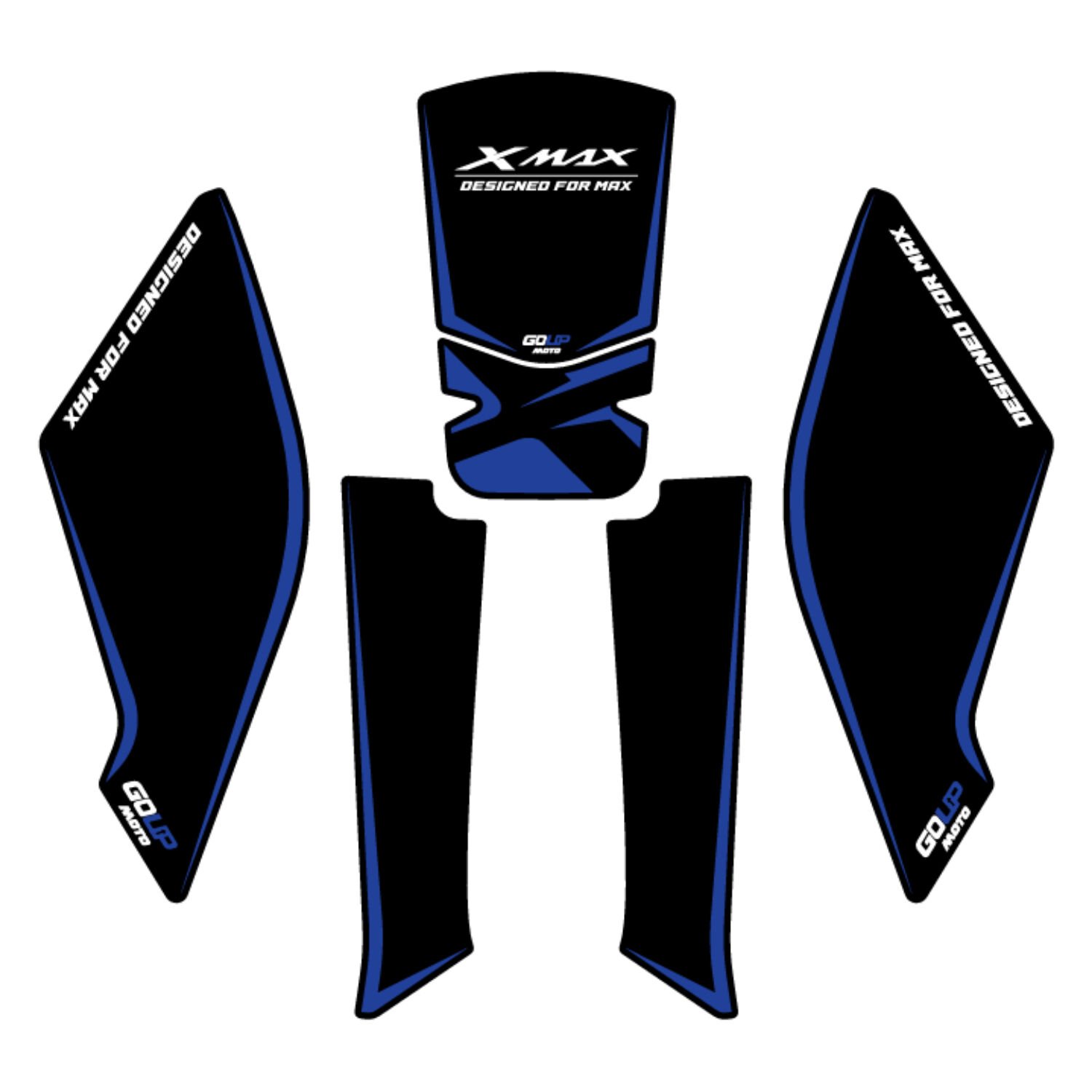 Goup Moto Yamaha XMAX 2023-2026 Damlasız Tank Pad Mavi