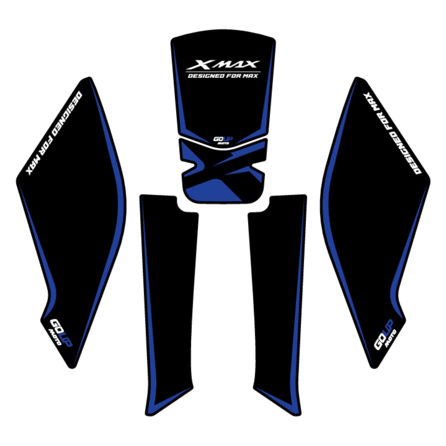 Goup Moto Yamaha XMAX 2023-2026 Damlasız Tank Pad Mavi