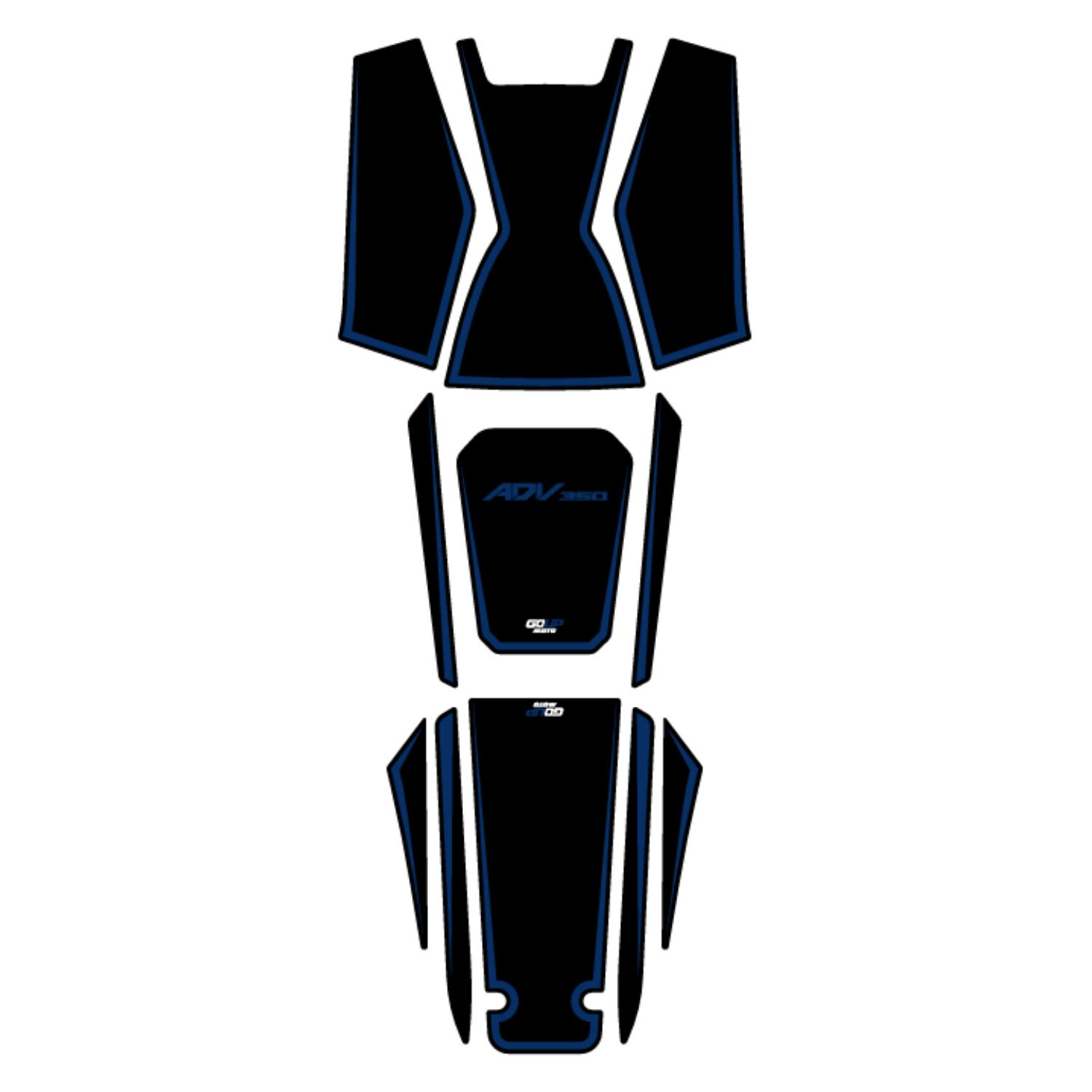 Goup Moto Honda ADV 350 2023-2026 Damlasız Tank Pad Mavi