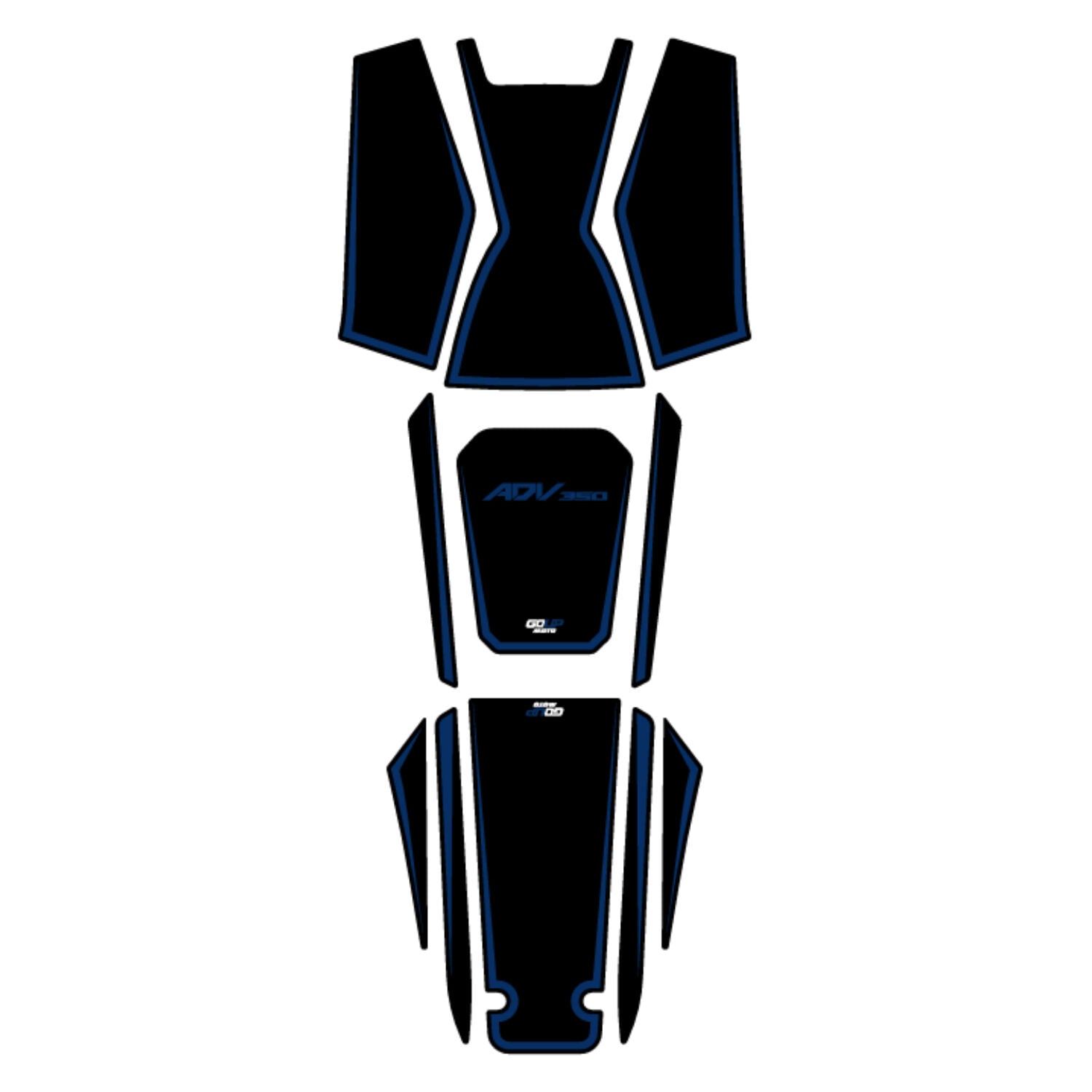 Goup Moto Honda ADV 350 2023-2026 Damlasız Tank Pad Mavi