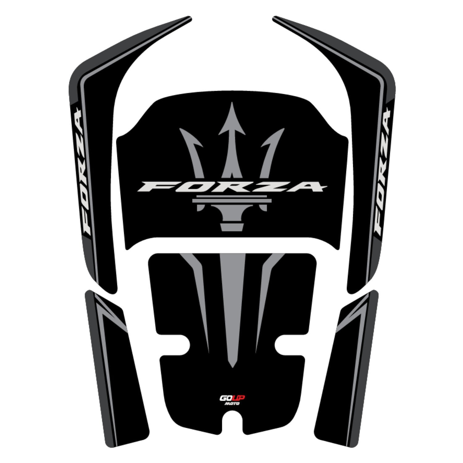 Goup Moto Honda Forza 250 2018-2026 Damlasız Tank Pad Gri