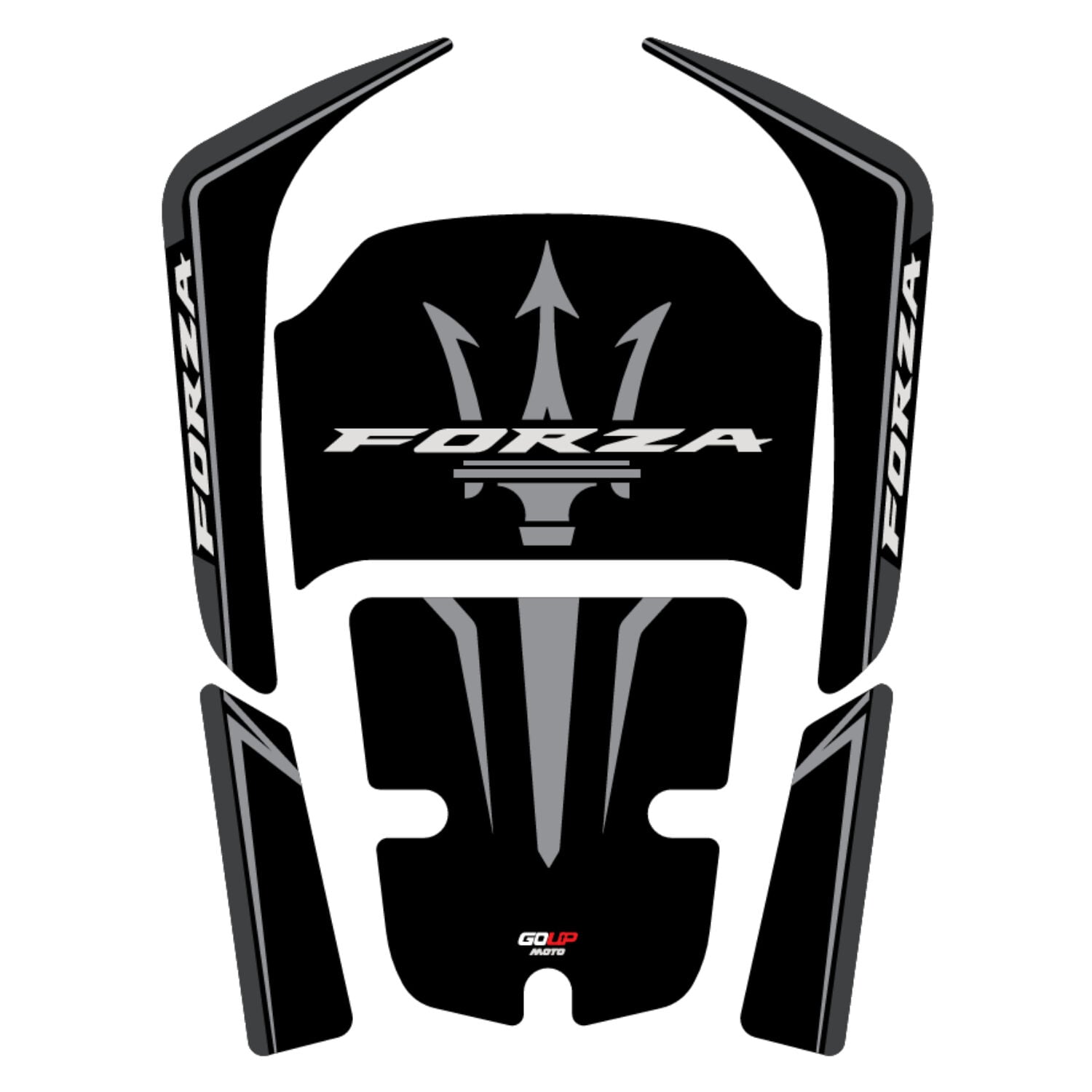 Goup Moto Honda Forza 250 2018-2026 Damlasız Tank Pad Gri